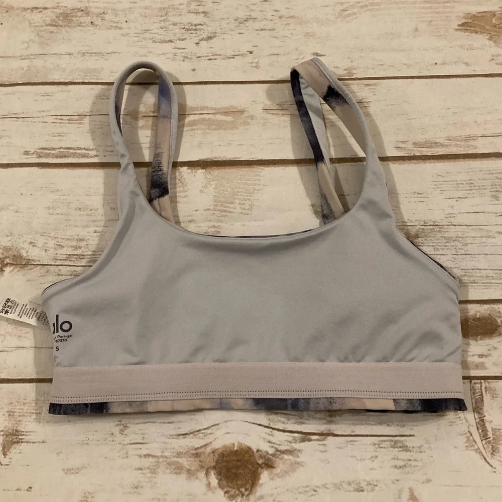 Alo Yoga Vapor Graffiti Sports Bra Small